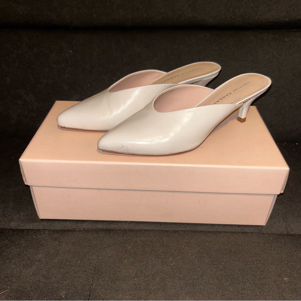 Loeffler Randall White Mules - 6